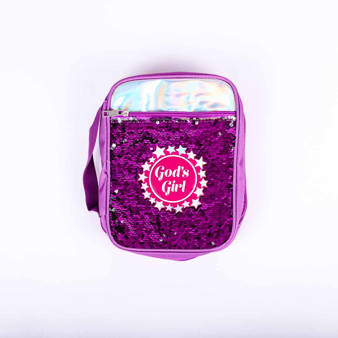 BIBLE COVER SEQUIN GODS GIRL M