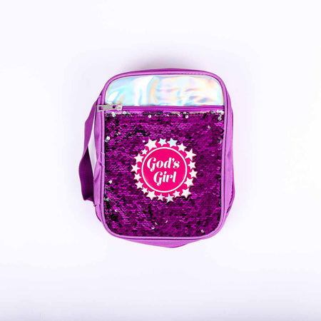 BIBLE COVER SEQUIN GODS GIRL M
