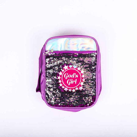 BIBLE COVER SEQUIN GODS GIRL L
