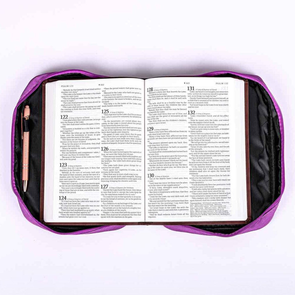 BIBLE COVER SEQUIN GODS GIRL L