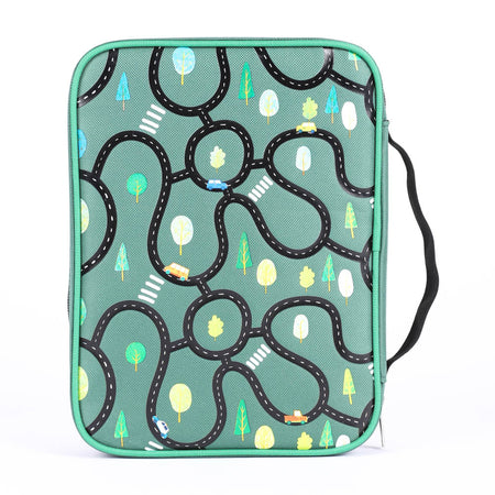 BIBLE COVER CANVAS MAP GREEN L