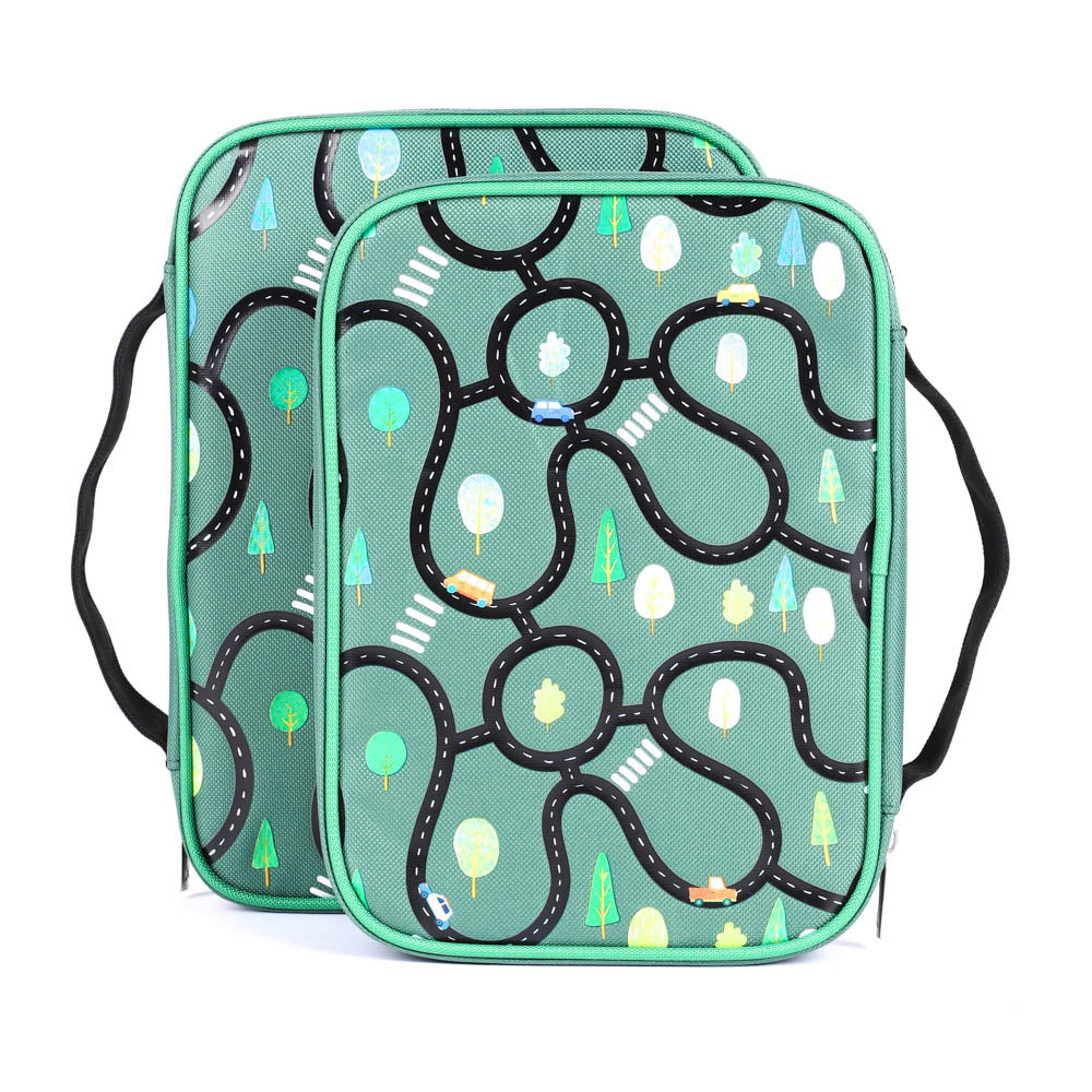 BIBLE COVER CANVAS MAP GREEN L