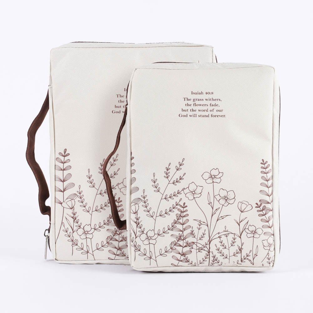 BIBLE COVER CANVAS ISAIAH 40:8 L
