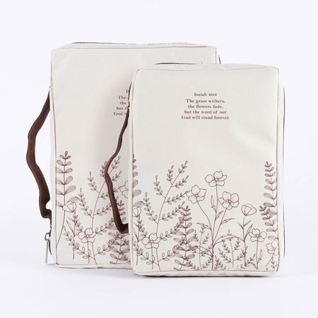 BIBLE COVER CANVAS ISAIAH 40:8 L