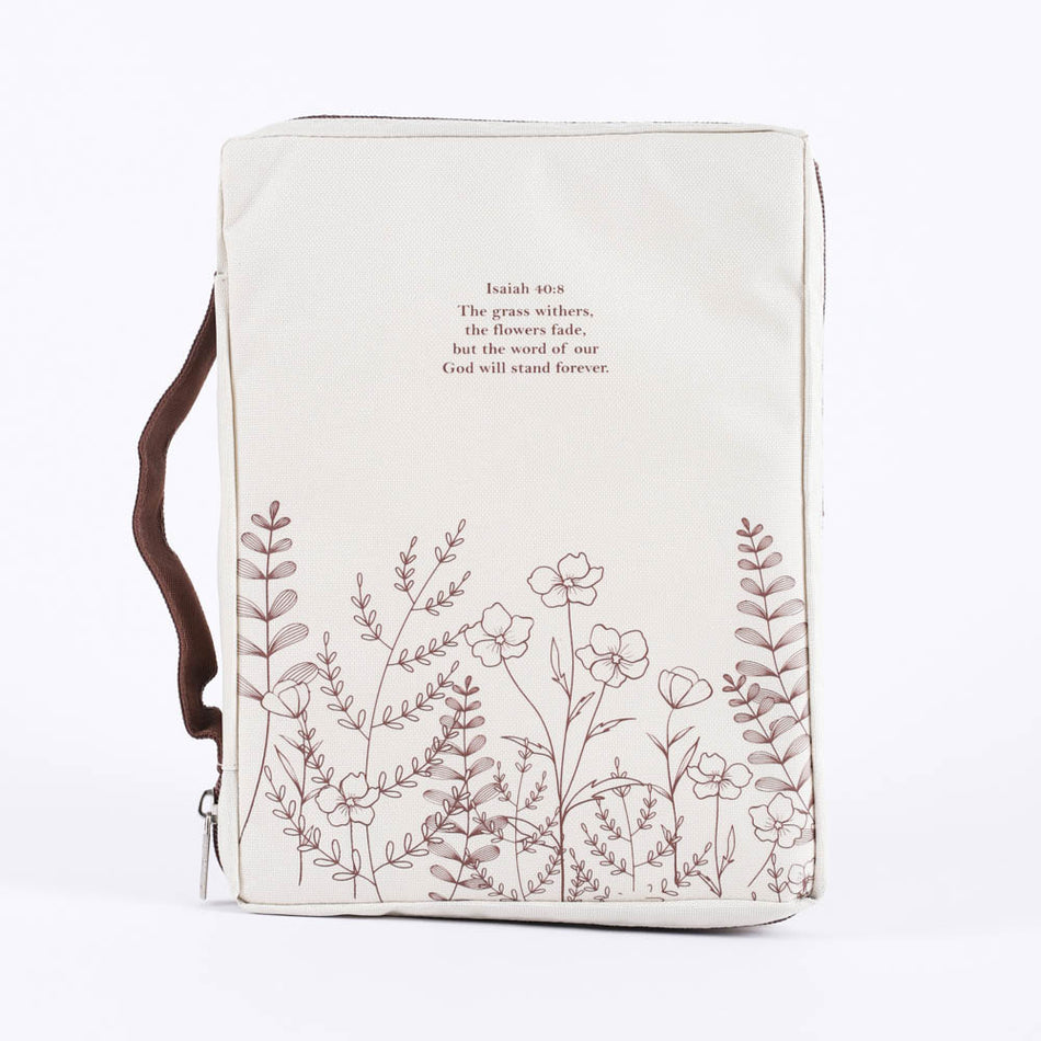 BIBLE COVER CANVAS ISAIAH 40:8 M