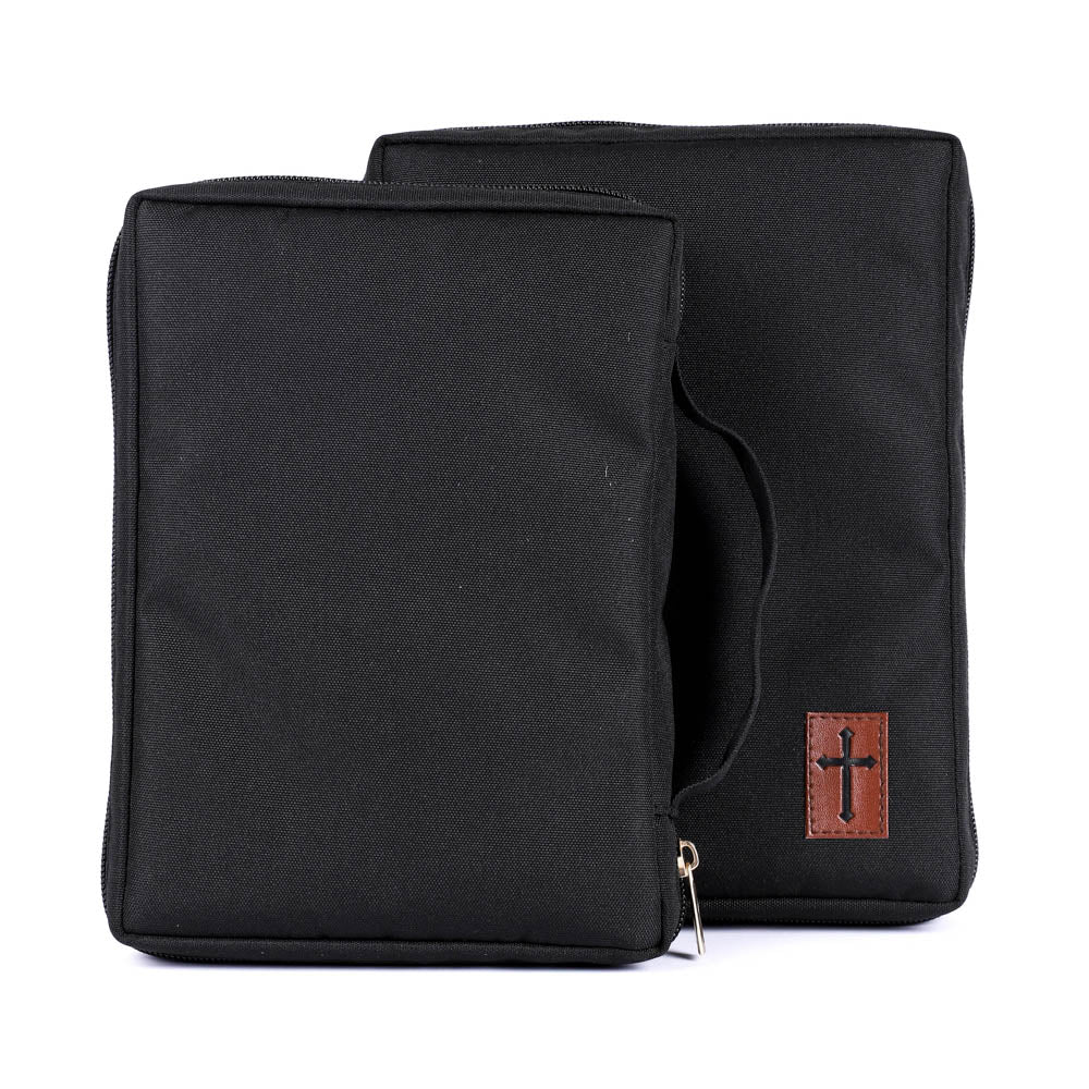 BIBLE COVER CANVAS CROSS PATCH M