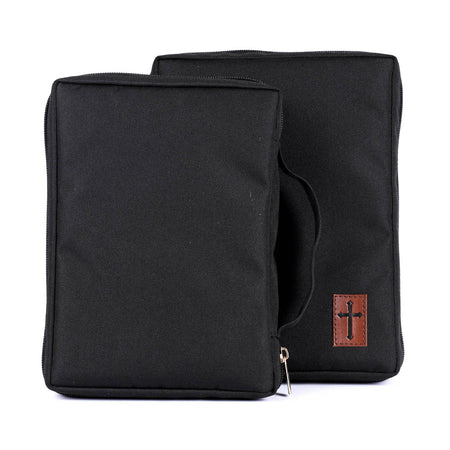 BIBLE COVER CANVAS CROSS PATCH M