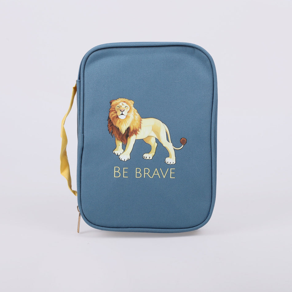 Be Brave Canvas Bible Cover | Inspirational Christian Bible Carrying Case | Multiple Sizes