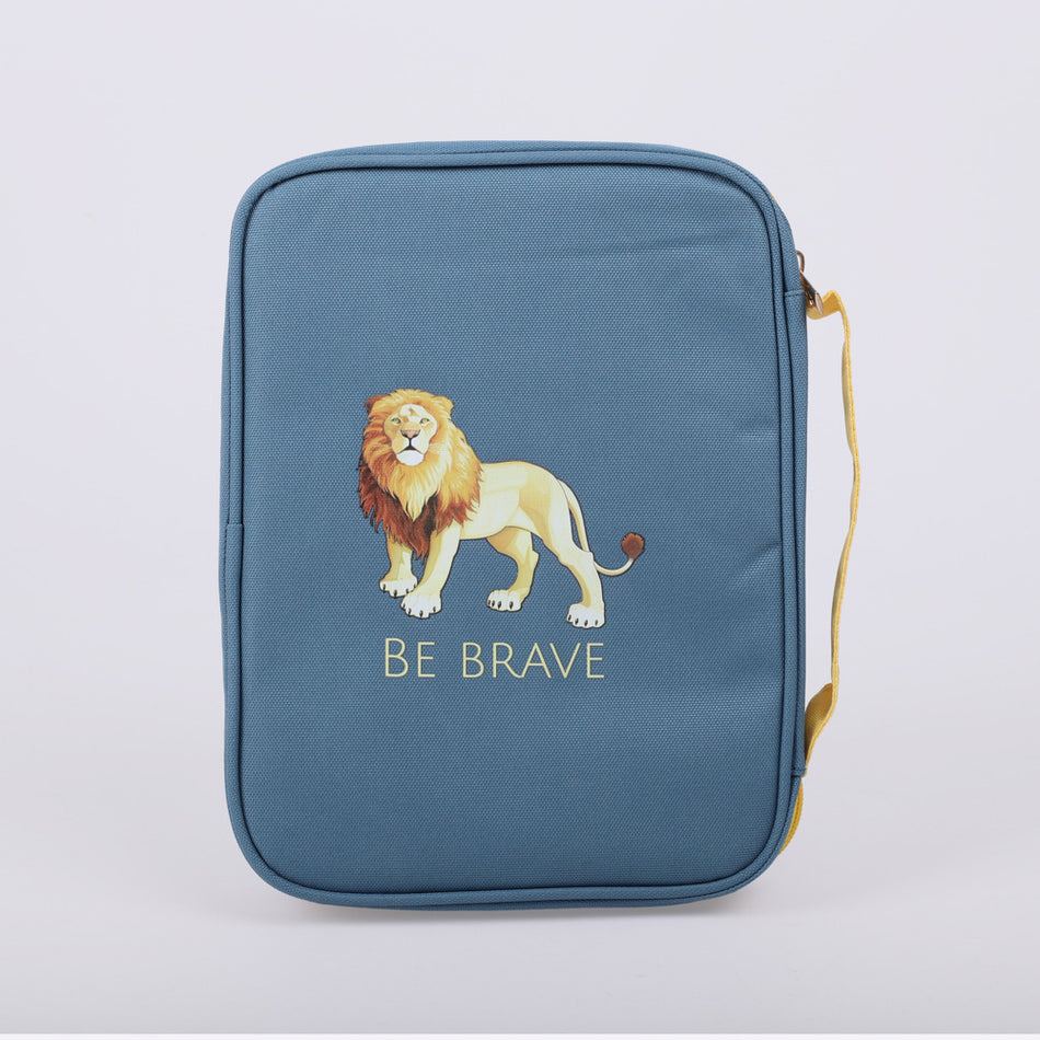 Be Brave Canvas Bible Cover - Inspirational Christian Bible Carrying Case - Multiple Sizes, product view 2