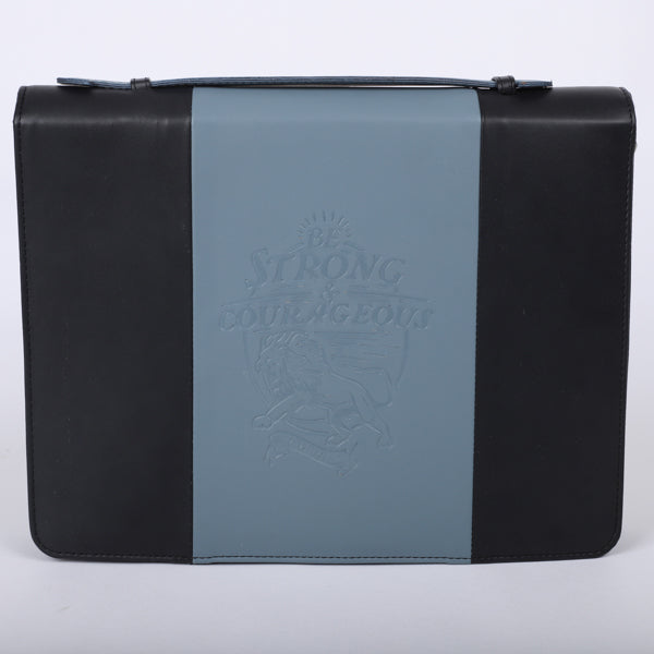 Be Strong Imitation Leather Bible Cover | Christian Scripture Carrying Case | Multiple Sizes