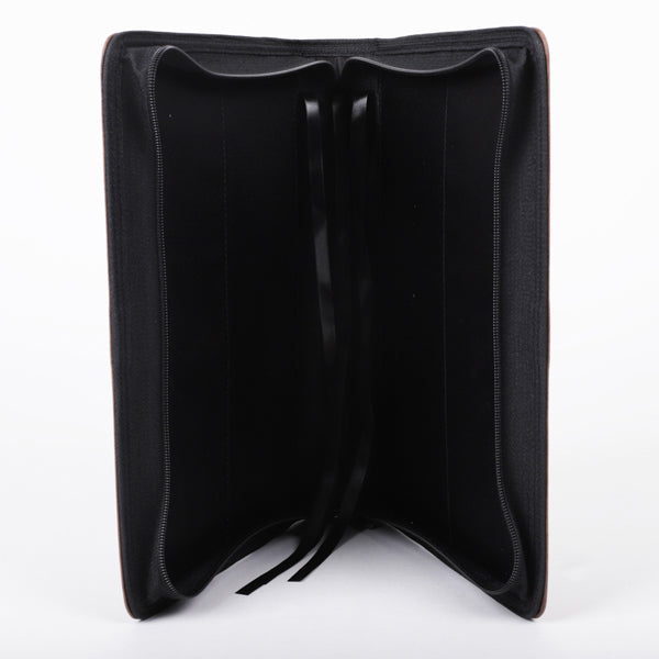 BIBLE COVER LEATHER HOLY BIBLE BROWN L