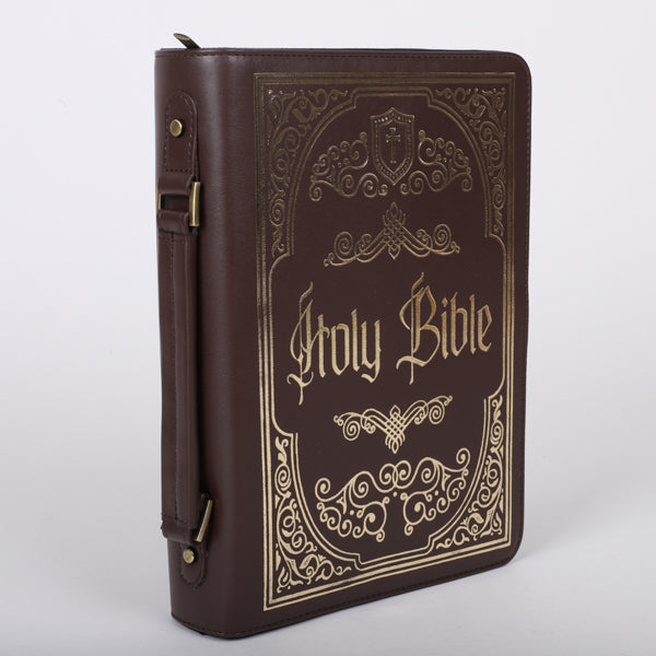Ornate Holy Bible Imitation Leather Cover | Classic Christian Bible Carrying Case | Multiple Sizes