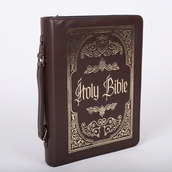 Bible Cover – Imitation leather – Ornate Gold – Holy Bible – L