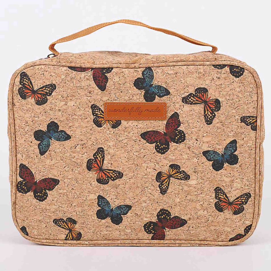 Bible Cover – Cork – Wonderfully Made – Butterflies – L