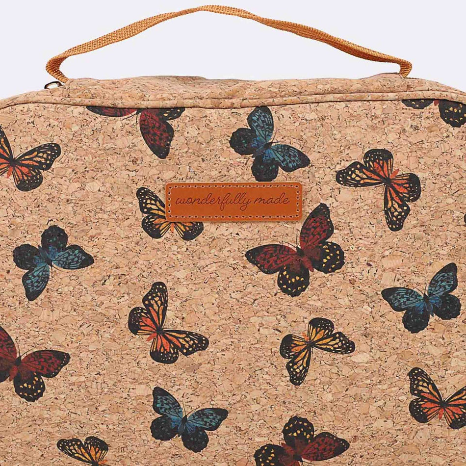Bible Cover – Cork – Wonderfully Made – Butterflies – L