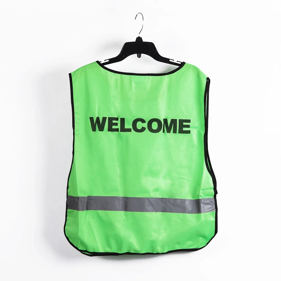 Safety Vest Green Xl “Welcome”