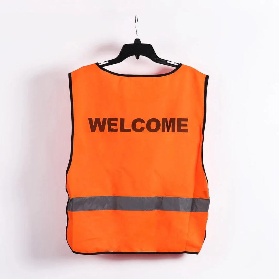Safety Vest Orange Xl "Welcome" by Swanson Christian Products