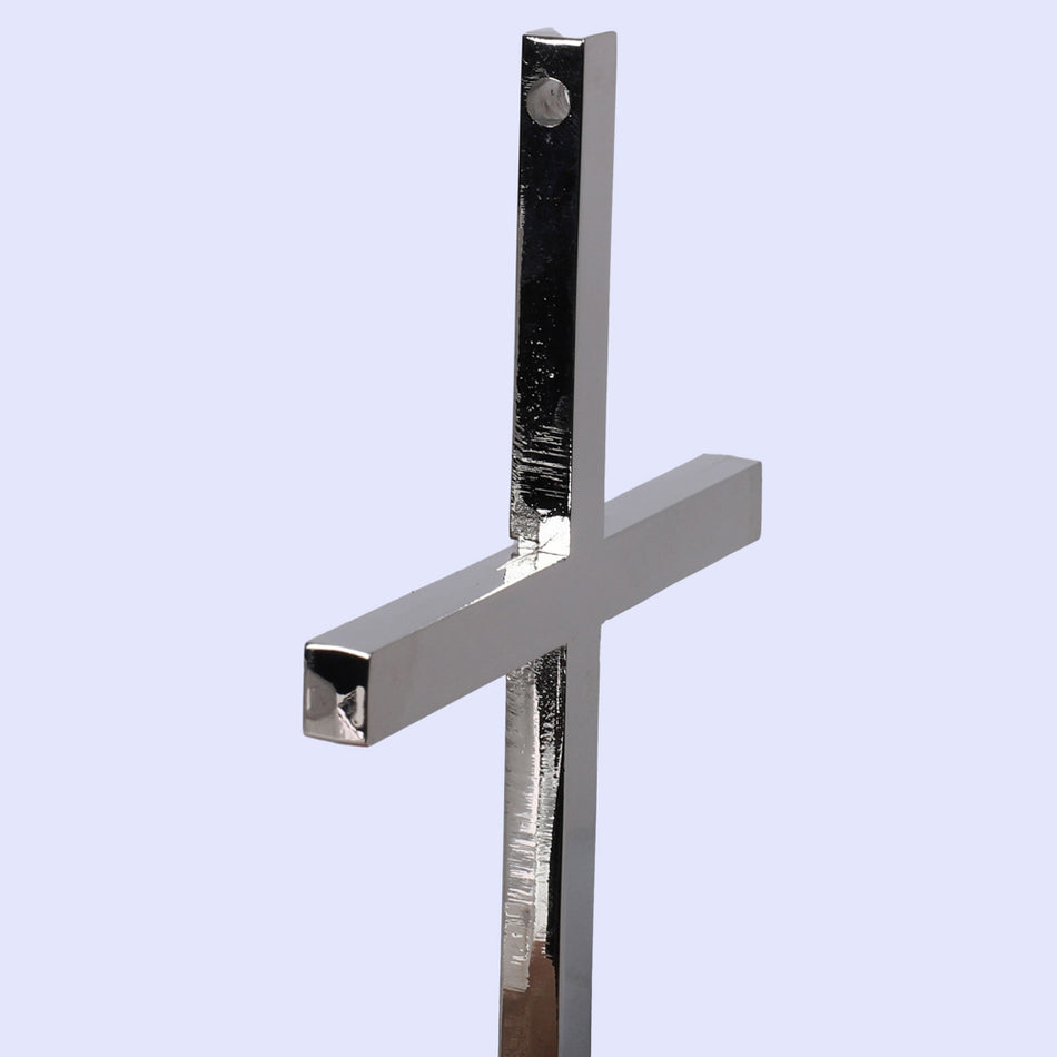 Seven Inch Wall Cross | Classic Decorative Christian Wall Cross | Gold or Silver Finish