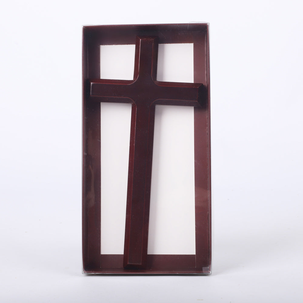 WALL CROSS PINE, CHERRY FINISH 10"