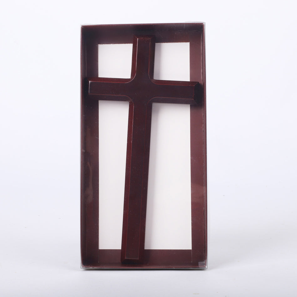WALL CROSS PINE, CHERRY FINISH 10"