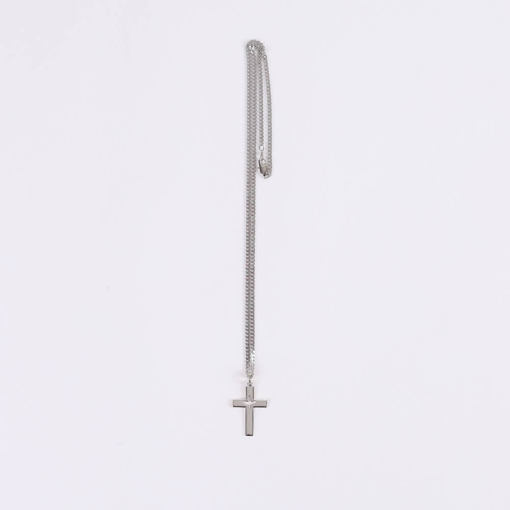 NECKLACE CROSS CUTOUT DOVE 24"