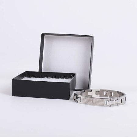 BRACELET O.F. PRAYER STAINLESS STEEL 8"