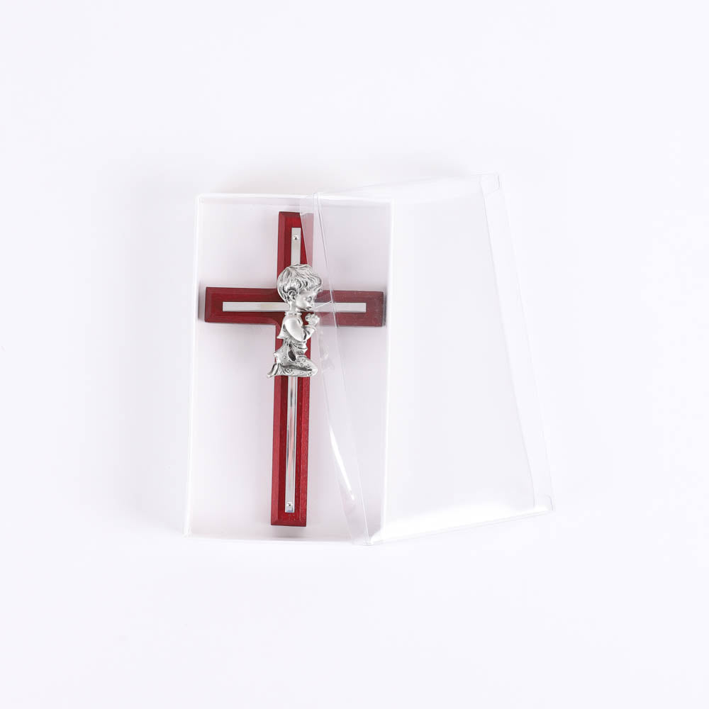 WALL CROSS CHERRY BOY SILVER 6"