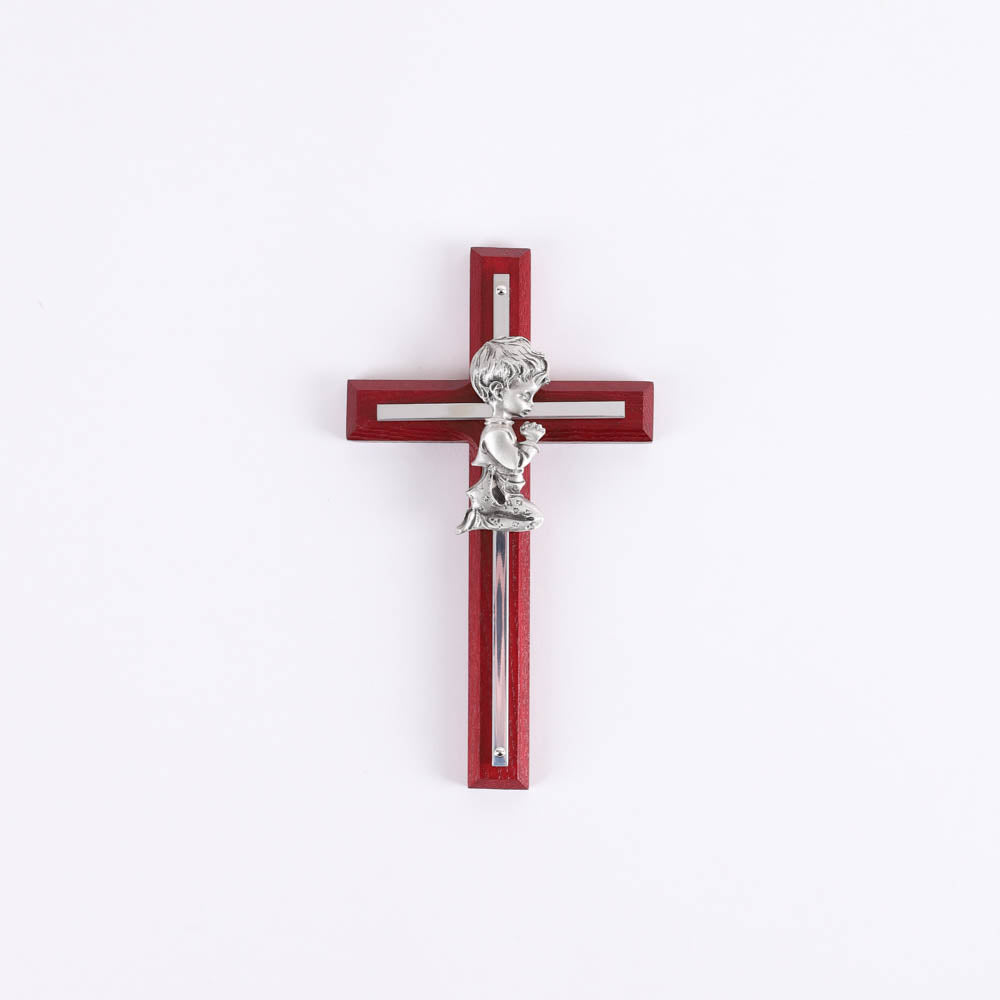 WALL CROSS CHERRY BOY SILVER 6"
