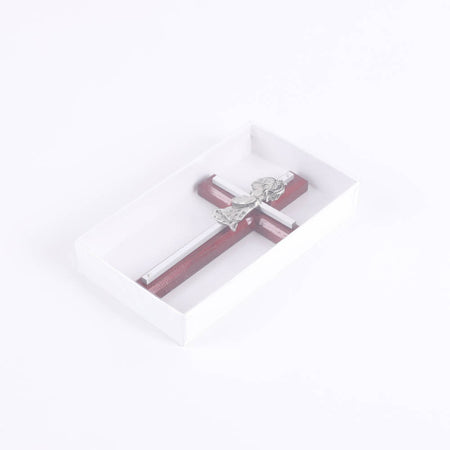 WALL CROSS CHERRY GIRL SILVER 6"