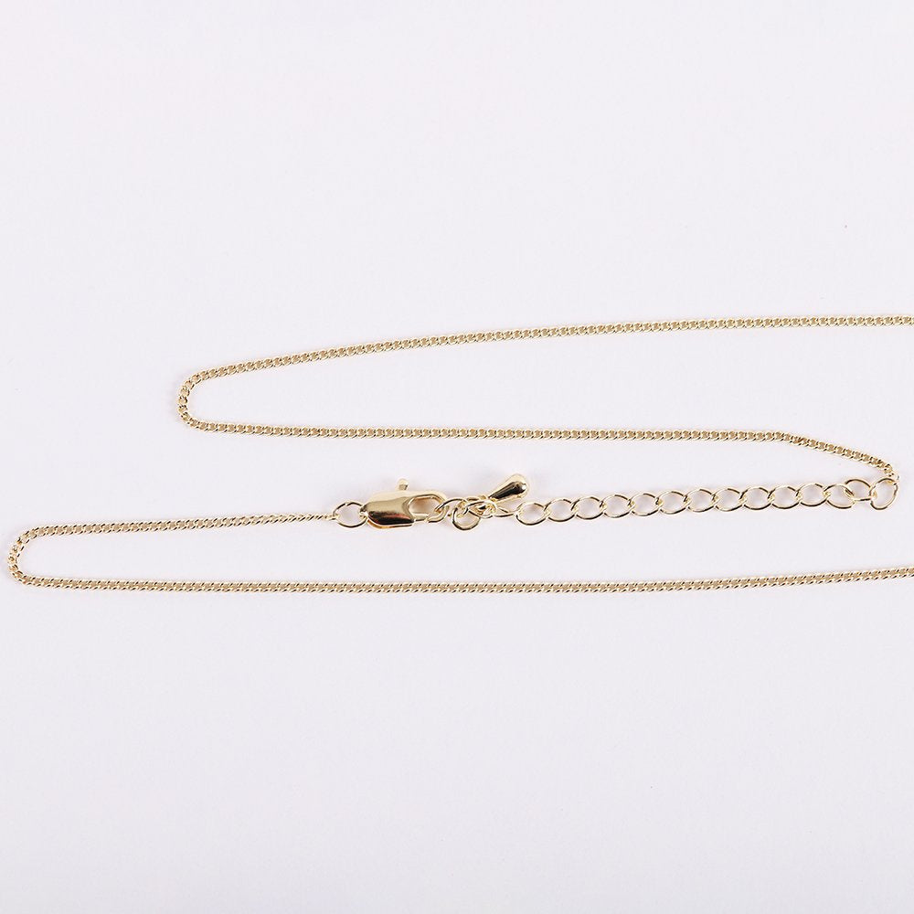 NECKLACE CRUCIFIX GOLD OVER STERLING 18"