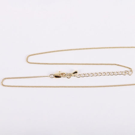 NECKLACE CRUCIFIX GOLD OVER STERLING 18"