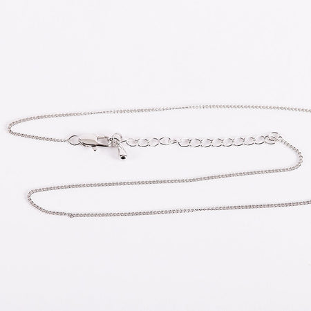 NECKLACE CRUCIFIX INSCRIPTION STERLING 18"