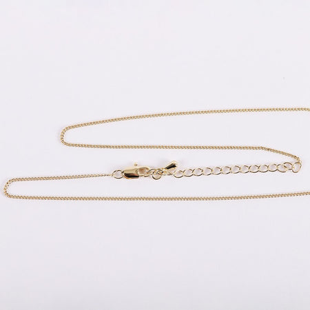 NECKLACE CRUCIFIX GOLD OVER STERLING 2 TONE 18"