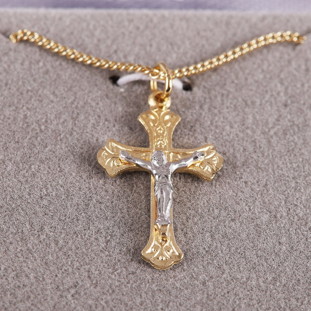 NECKLACE CFX GOLD OVER STERLING 2 TONE 18"