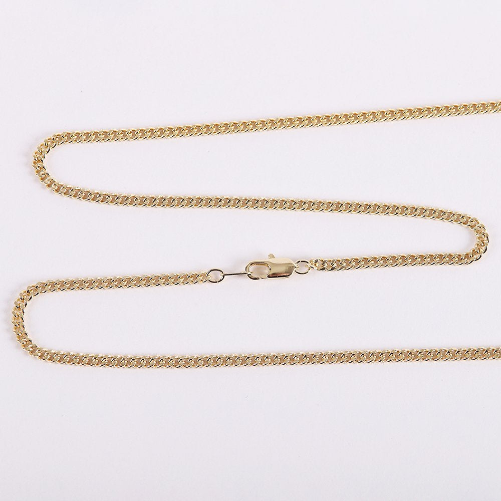 NECKLACE CRUCIFIX GOLD OVER STERLING 24"