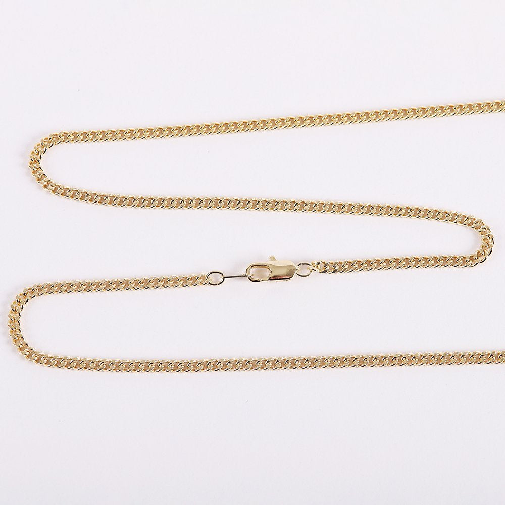NECKLACE CRUCIFIX GOLD CROSS WITH INSCRIPTION WITH SILVER CHRIST 24"