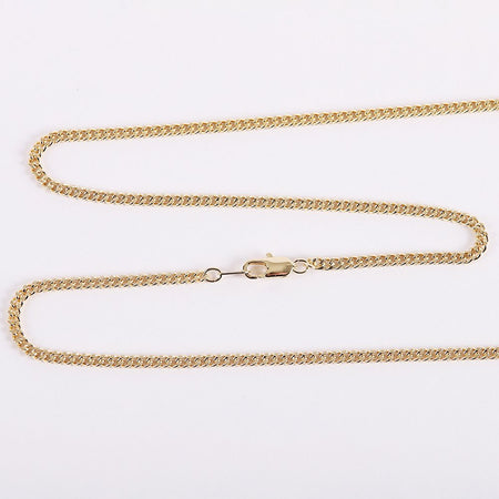 NECKLACE CRUCIFIX GOLD CROSS WITH INSCRIPTION WITH SILVER CHRIST 24"