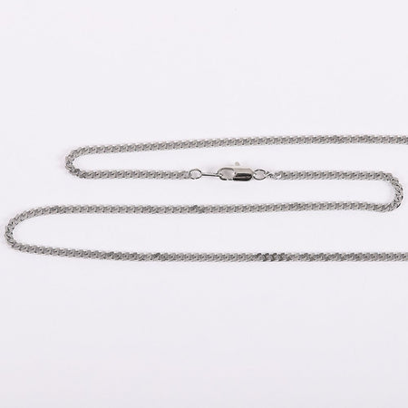 NECKLACE CRUCIFIX STERLING MED 24"