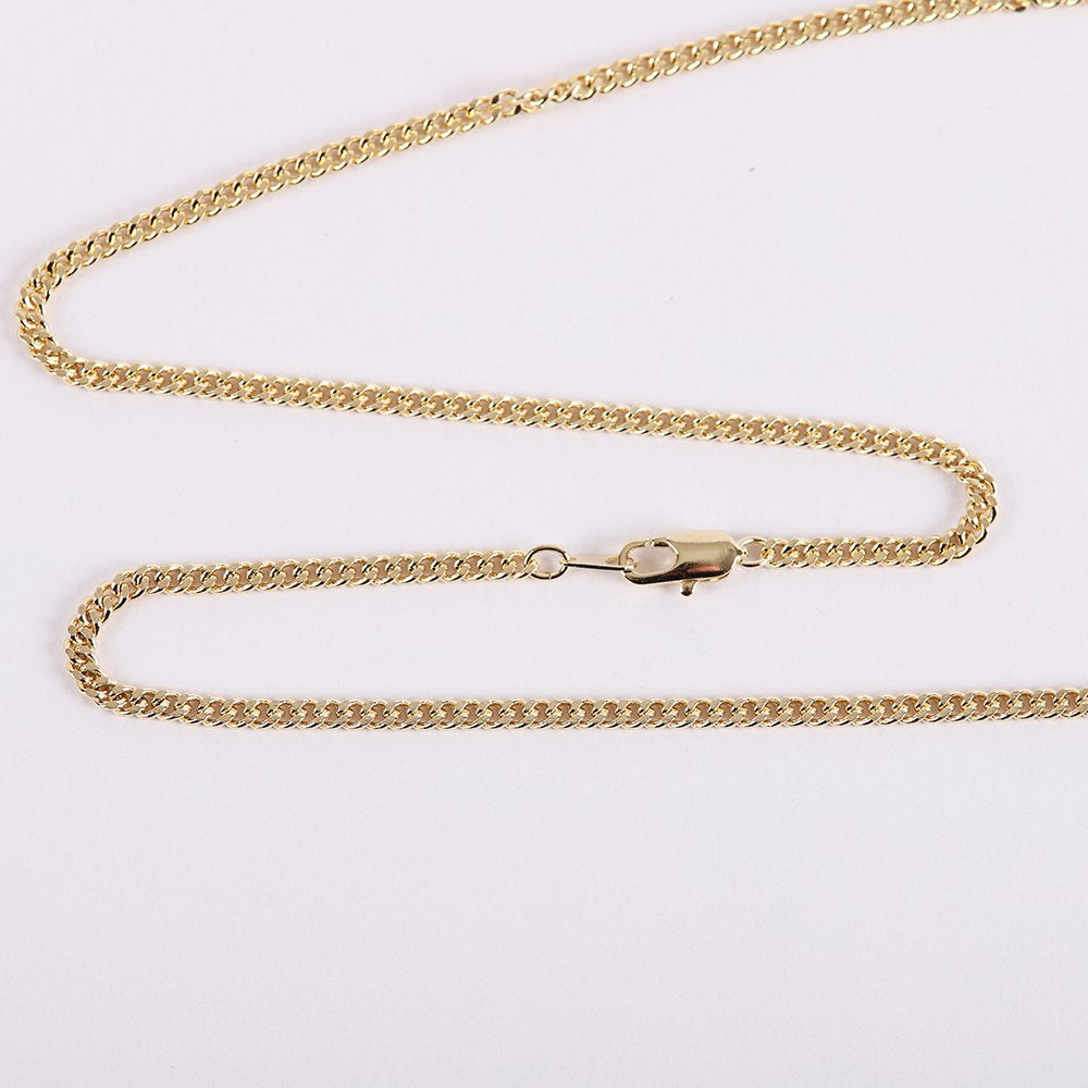 NECKLACE CRUCIFIX LAYERED GOLD OVER STERLING 24"