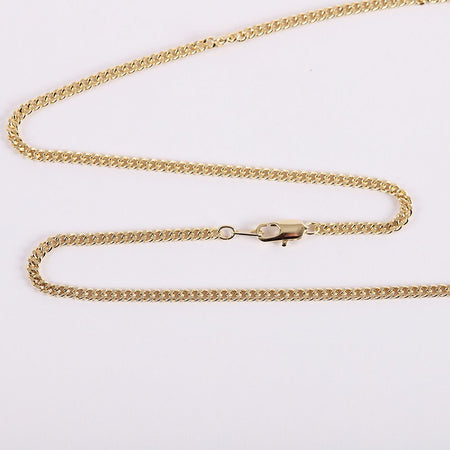 NECKLACE CRUCIFIX LAYERED GOLD OVER STERLING 24"