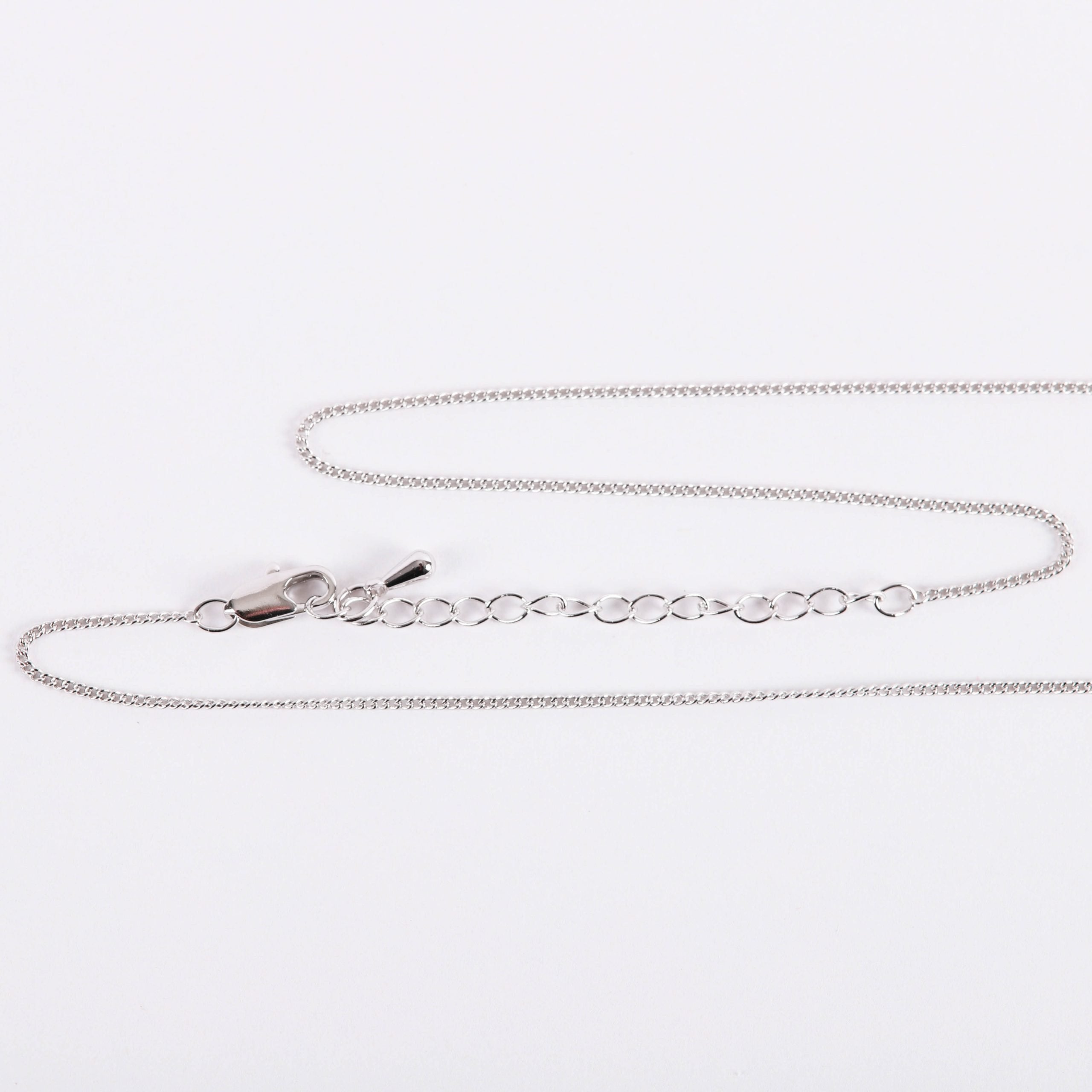 NECKLACE SMALL CROSS JEWEL SS 16-18"