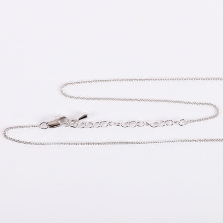 NECKLACE SMALL CROSS JEWEL SS 16-18"