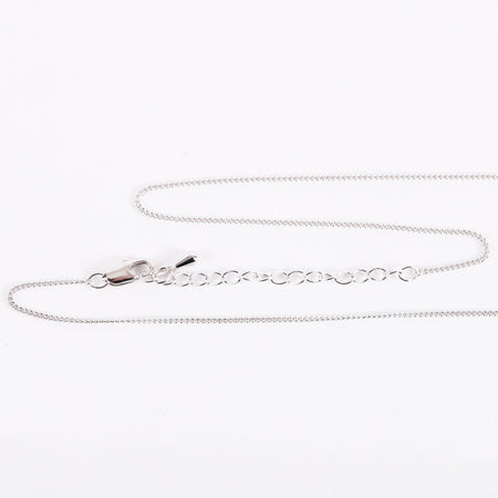 NECKLACE CROSS CUT OUT STERLING SILVER 16-18"