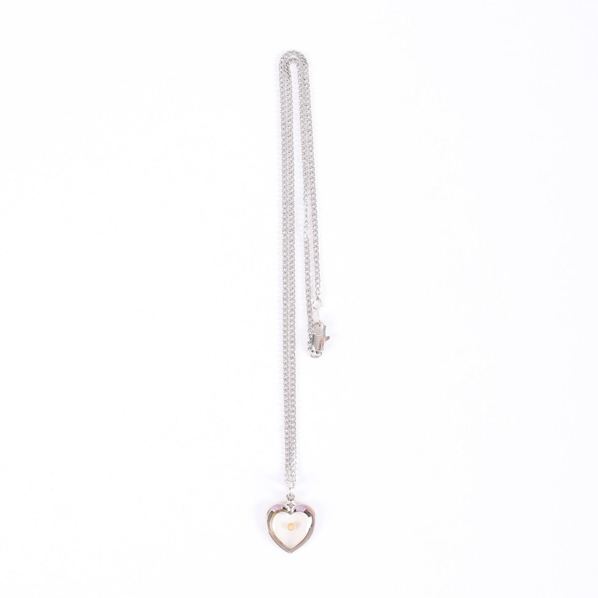 NECKLACE MUSTARD SEED HEART STERLING SILVER 18"