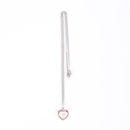NECKLACE MUSTARD SEED HEART STERLING SILVER 18"