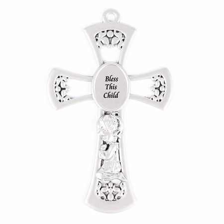 CROSS PEWTER 6" BABY GIRL