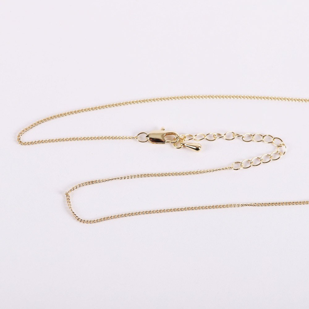 NECKLACE CUTOUT CROSS GOLD OVER SS 16-18"