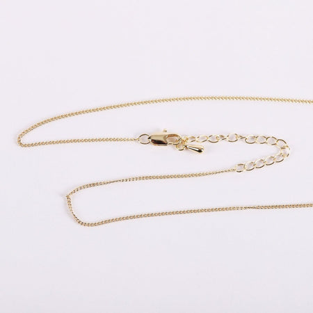 NECKLACE CUTOUT CROSS GOLD OVER SS 16-18"