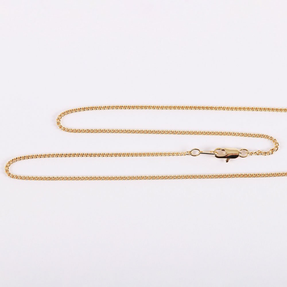 NECKLACE CROSS GOLD OVER SS 18"
