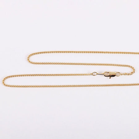 NECKLACE CROSS GOLD OVER SS 18"